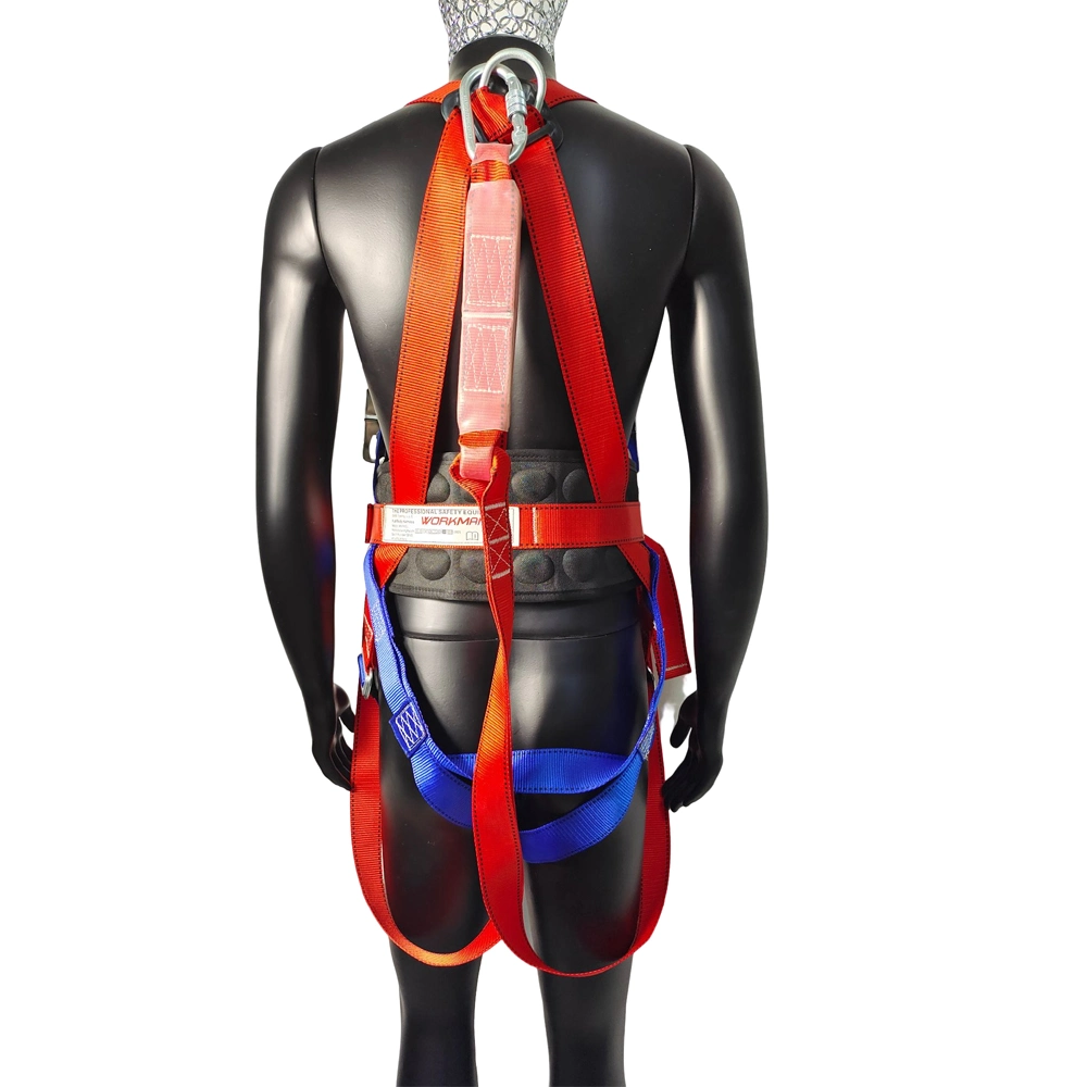 CE Certified Red Waist Support Full Body Safety Belt for Outdoor Construction