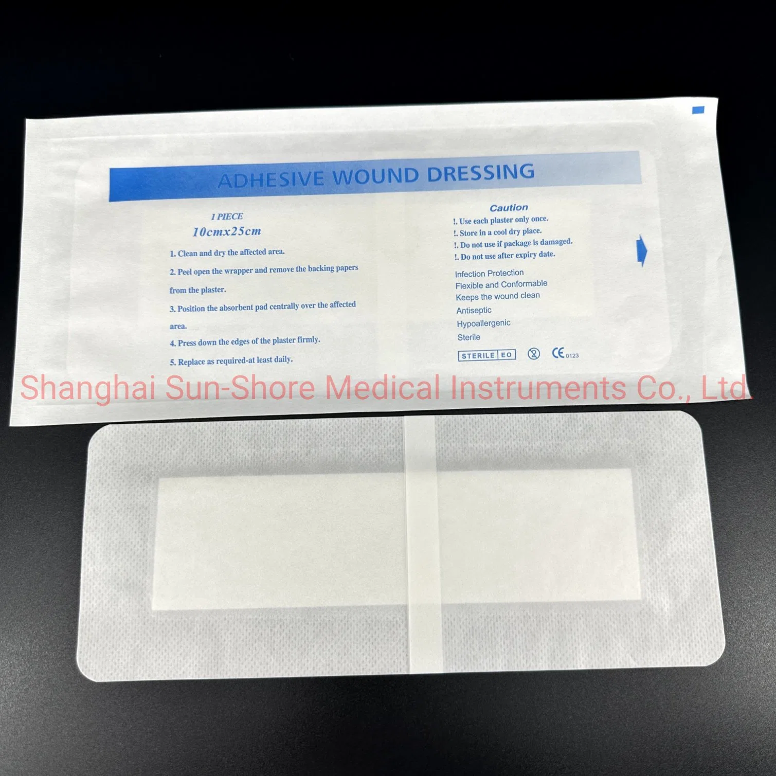 Medical Disposable Surgical Self-Adhesive Waterproof Sterile Wound Dressing with Suction Pad