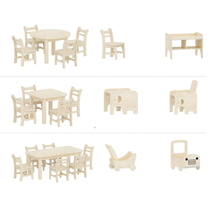 Diseños de serie el Rancho de la infancia preescolar guardería la guardería de plástico Mayorista/Proveedor de mobiliario escolar para niños