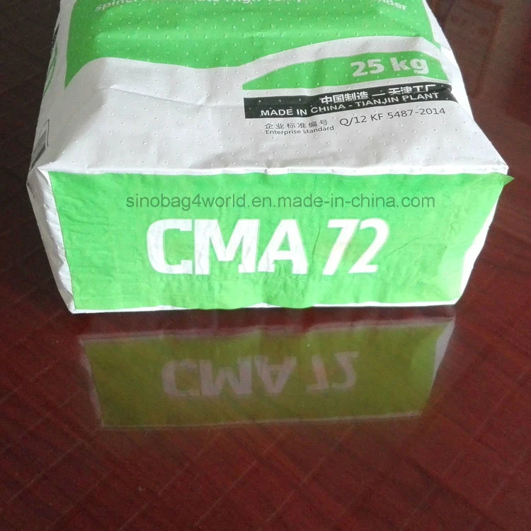 Bolsa de papel kraft cosida de 25 kg para alimentos, productos químicos, harina, azúcar, arroz, silicato de circonio