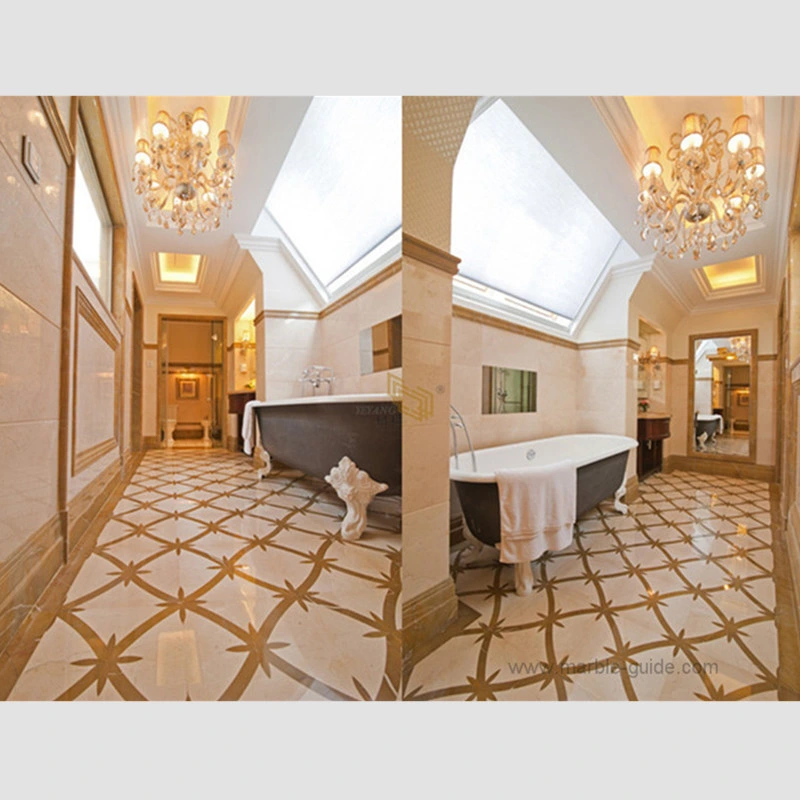 Gold/Beige/Brown/White Marble for Villa Flooring Projects