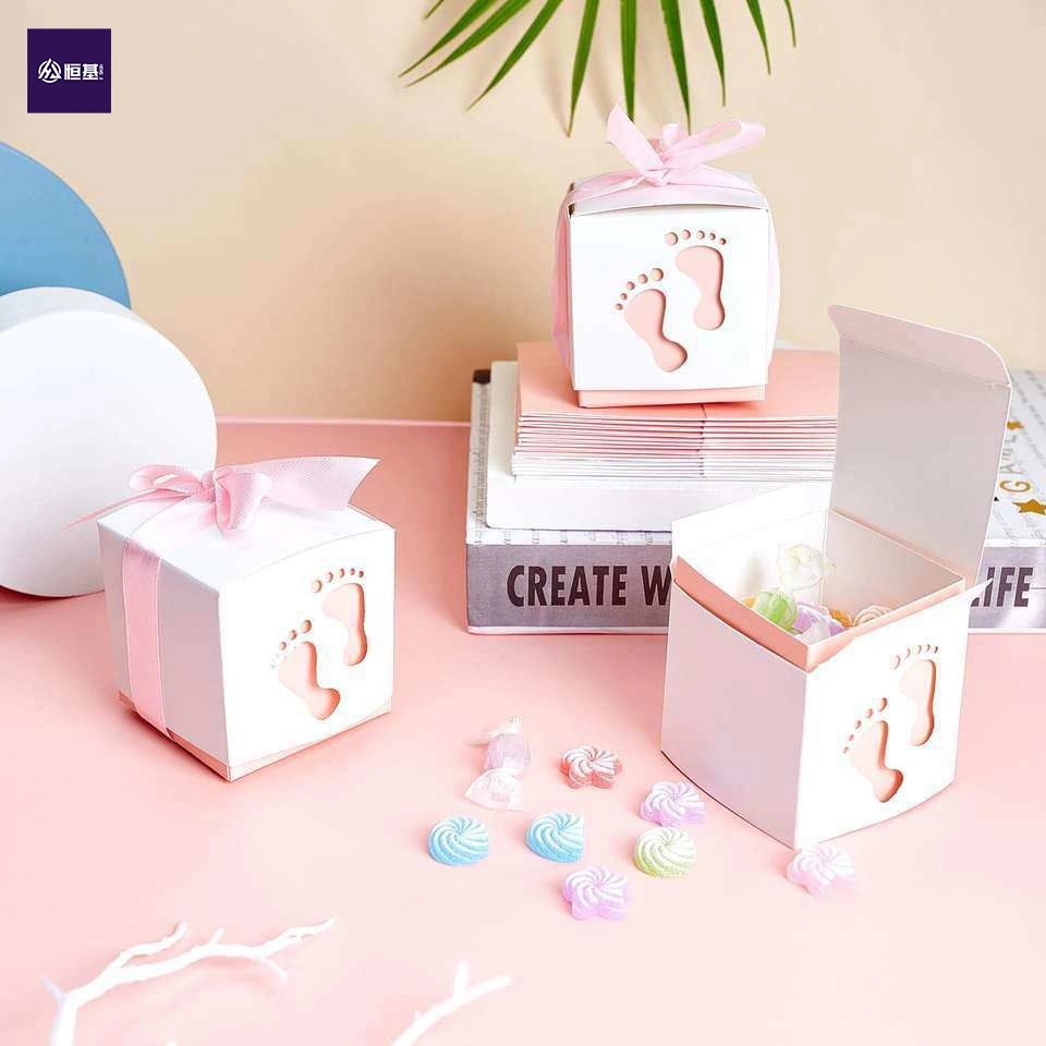 New Creative Cute Baby Birthday Party Candy Paper Package Gift Box