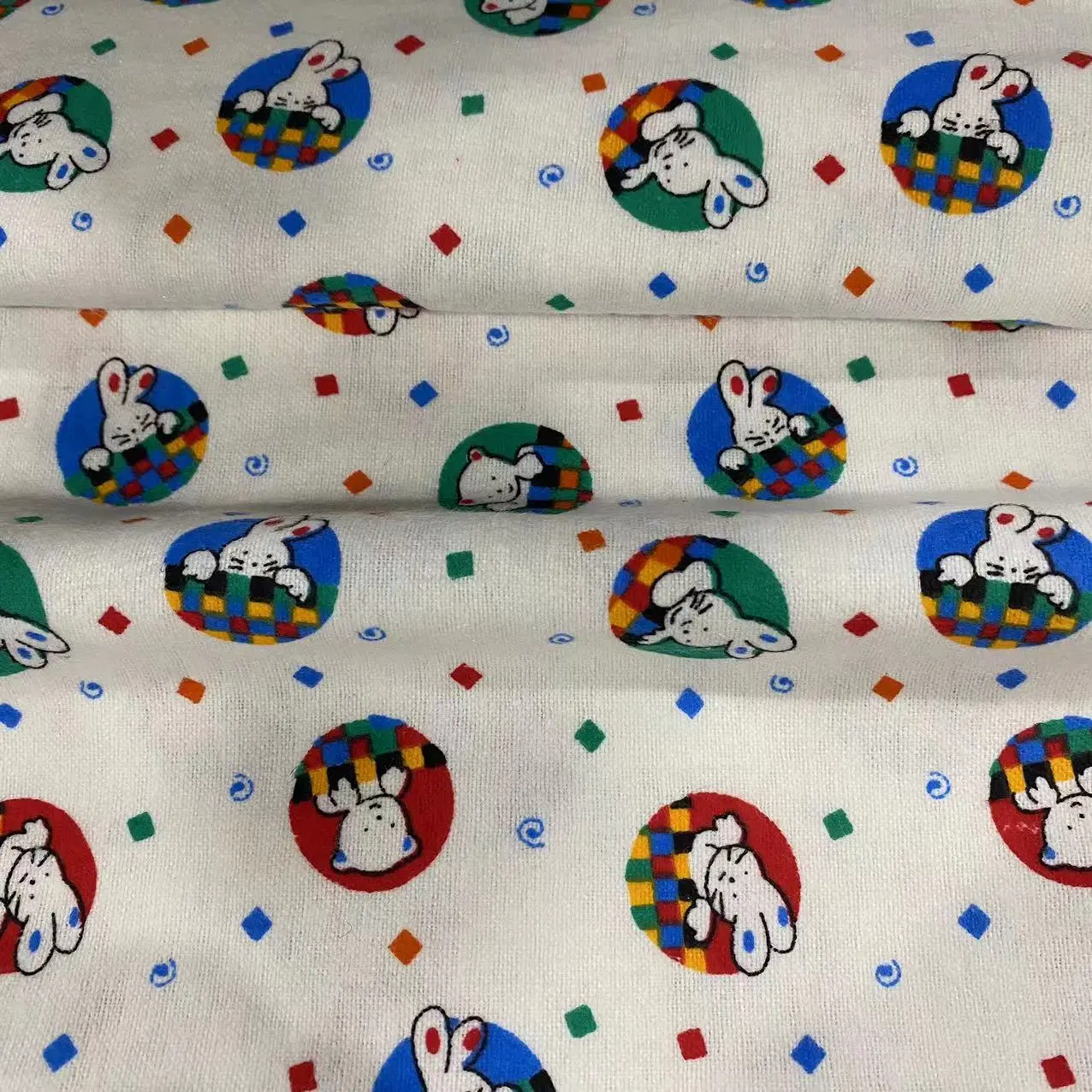 CVC Poly/Cotton Estampado Flannel Printed Fabric for Home Textile