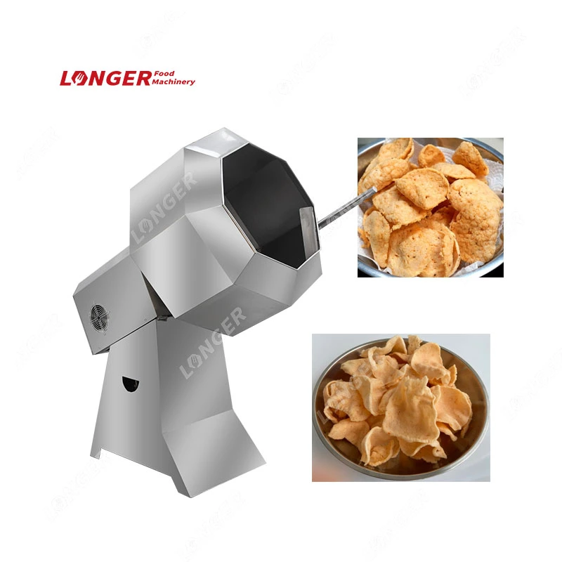 High Efficiency Chicken Skin Fish Finger Seasoning Faworki Pirozhki Flavoring Machine