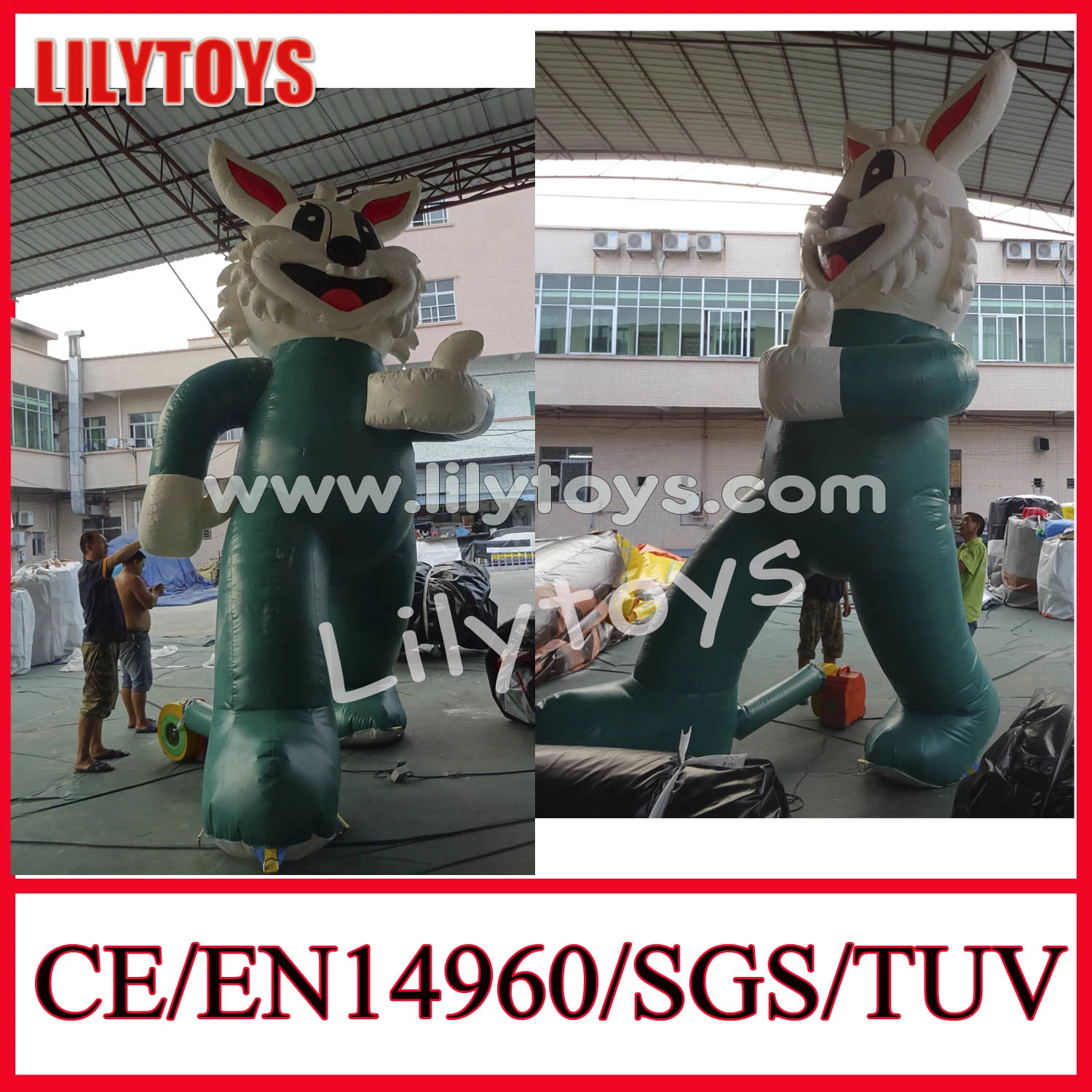 Inflatable Rabbit PVC Cartoon for Advertisement