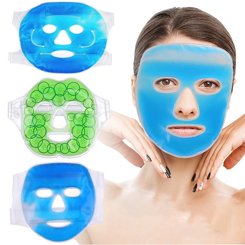 Beauty Care Cool Facial SPA Reusable Hot Cold Compression Refreezable Gel Face Ice Pack Mask for Face Removing Puffiness