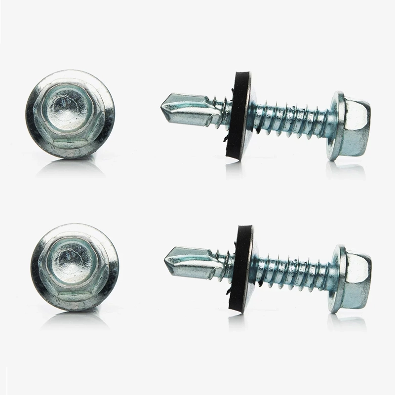 Painted Hex Head Self Drilling Roofing Tek Screw for Metal