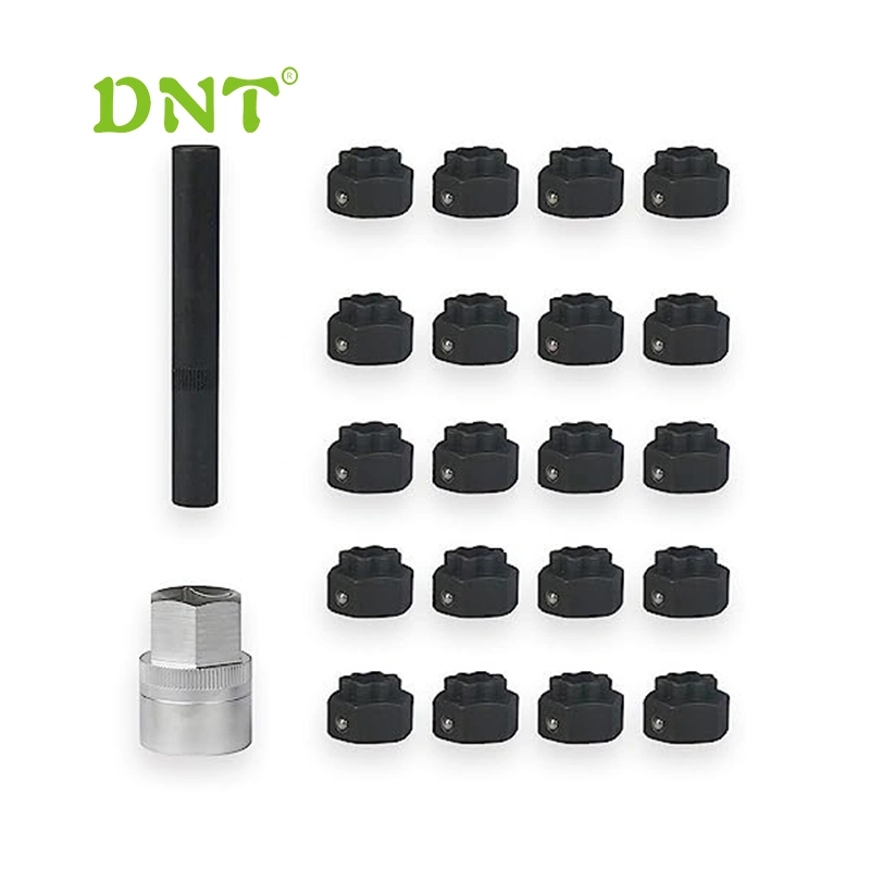 DNT chinesische Fabrik Automotive Tools 22PC Rad Verriegelung Schlüsselsatz Für VW Anti-Theft Rad Felge Lug Nut Master Entfernung für Autoreparatur