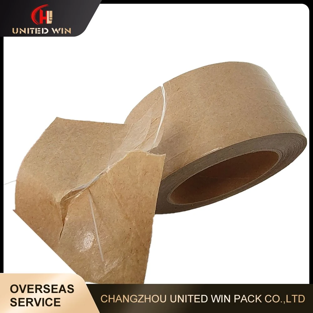 Customizable Wholesale/Supplier Waterproof Reinforced Kraft Paper Sealing Packaging Tape