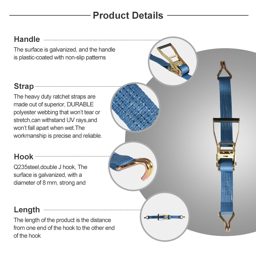 1 дюйма 25 мм двойной крюк крепление груза храповой механизм Ремень