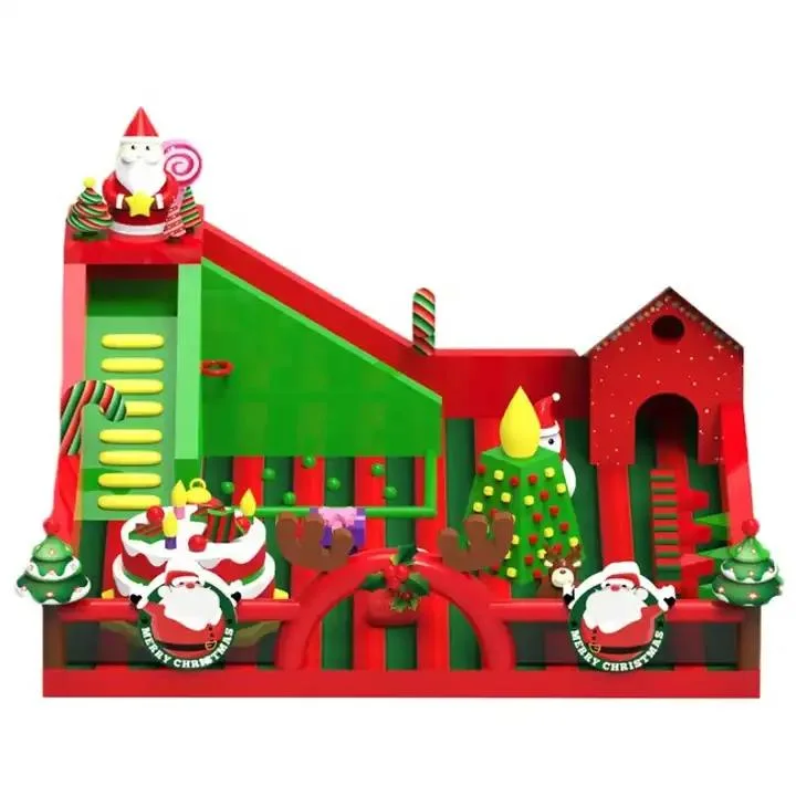 Holiday Decoration Christmas Inflatable Toys Bouncer Slide Castle for Sale