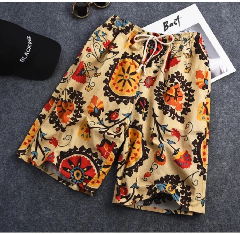 Shorts Swimming Board Pants Drawstring Quick Dry Elastic Waist Summer Clothing for Beach Bl14424