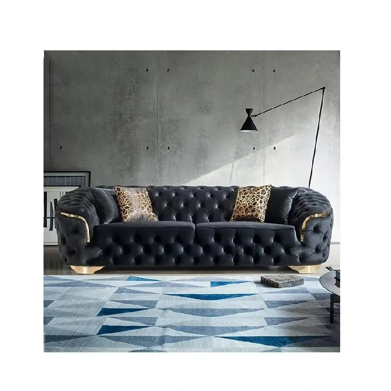 Modern Scandinavian Style Fabric Leather Sofa Home Soft Luxury Sofa Custom Sofa Set Furniture