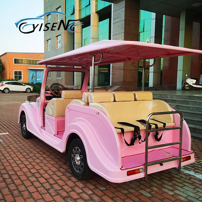 Yisen Auto Golf Cart 2 4 6 8 Seats Wholesale/Supplier Electric Sightseeing Bus Golf Buggy Sightseeing Vehicle Electric Utility Golf Car Factory Golf Cart