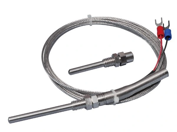 J Type Thermocouple Stainless Steel Probe Thermocouple 100mm 200mm 2m Cable Wire Length, J Type Thermocouple Temperature Sensor