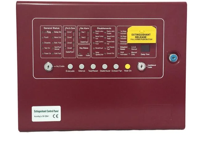 Fire Alarm System and Security Alarm System Extinguishant Control Panel