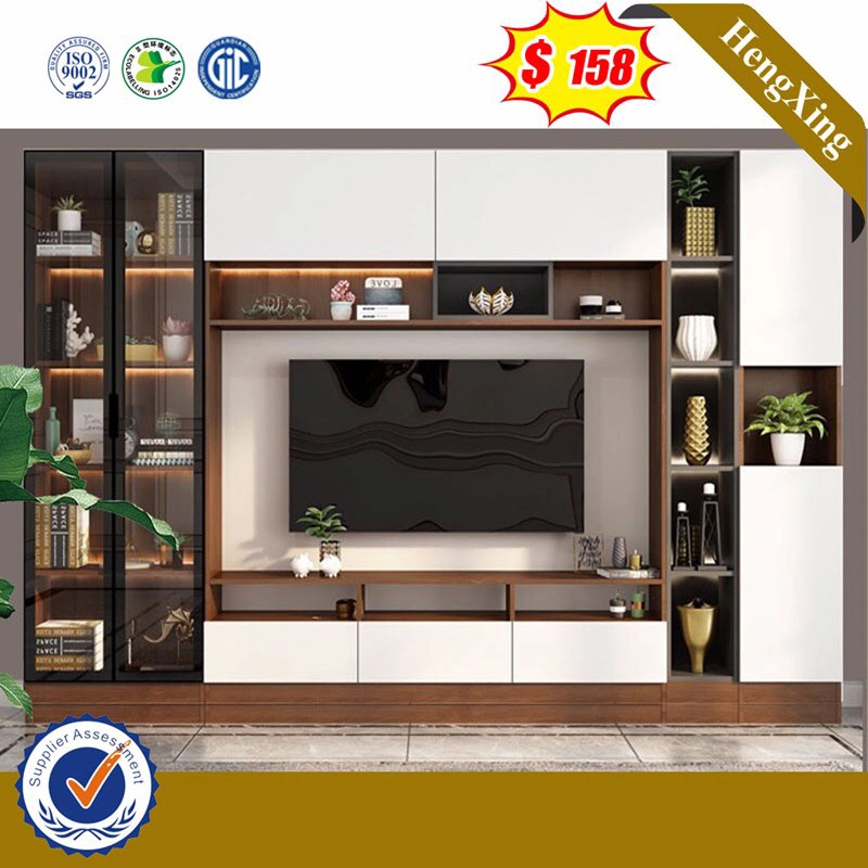 Conjunto de muebles de madera Salón Dormitorio mesa de café de armarios de pared de fondo soporte de TV