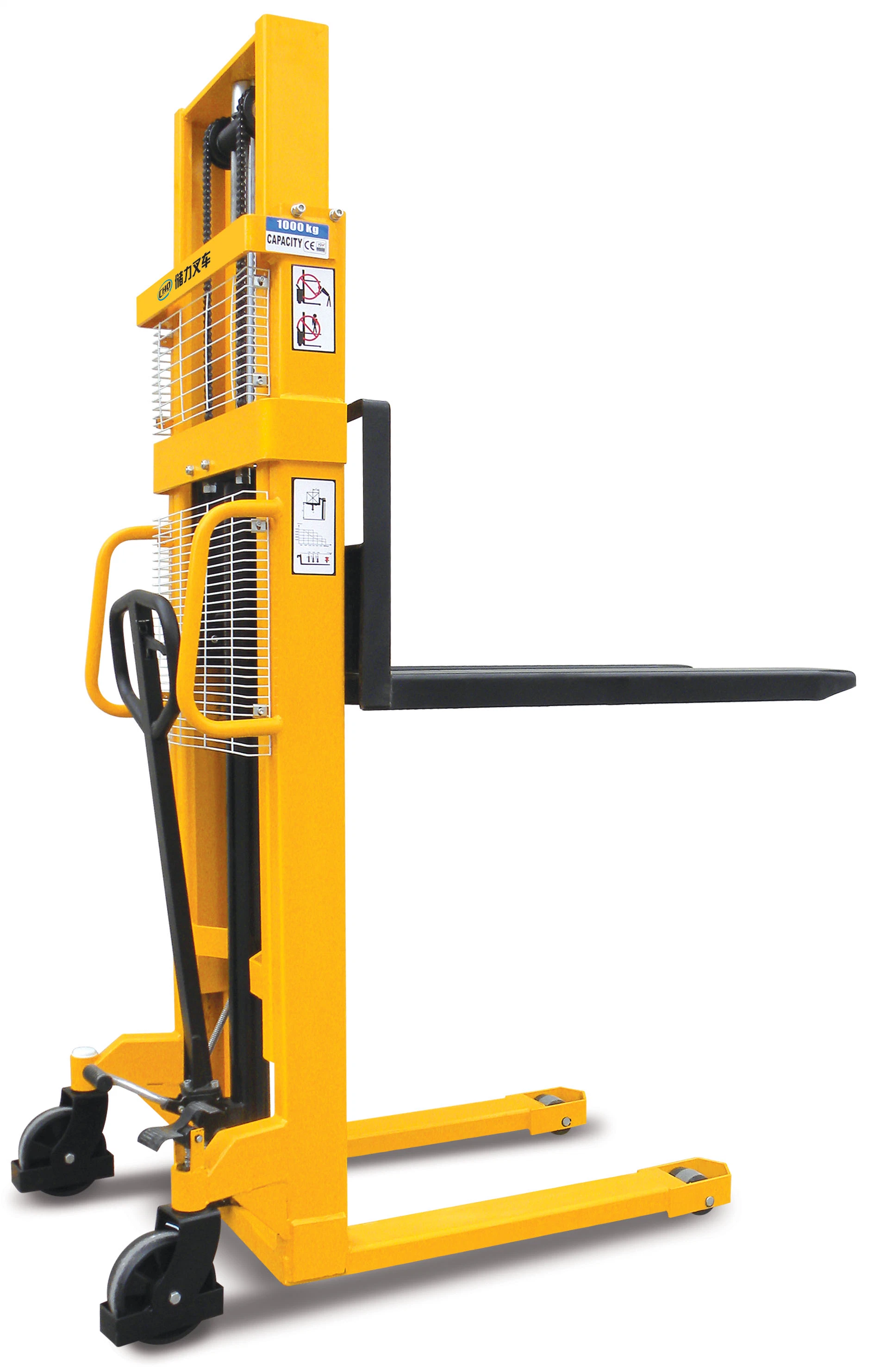 Ningbo Hand Pallet Stacker 1500kg 1600mm Lifting Height