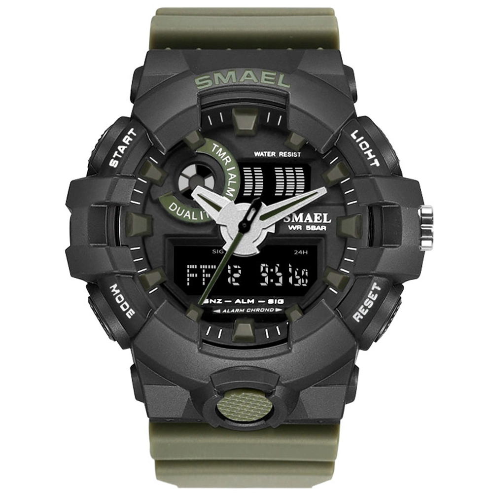 Reloj Digital Reloj de plástico Deporte Mens Reloj inteligente