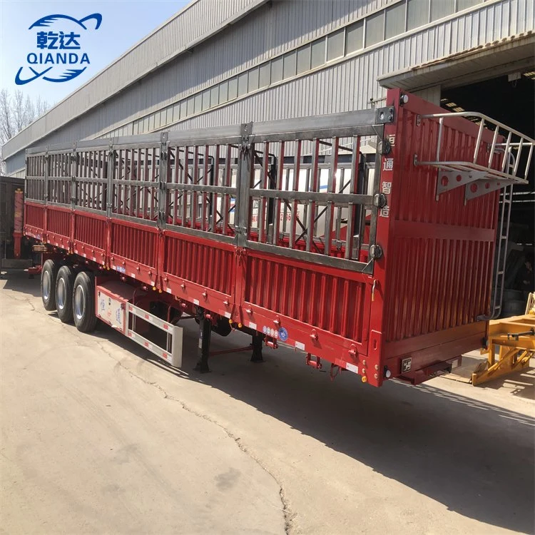 Freight Trailer 3-Axle 60-Ton Fence Trailer Sold in Uzbekistan