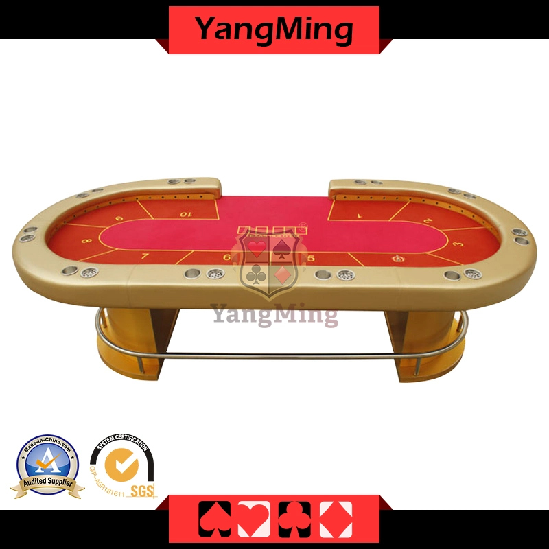 Luxury Texas Holdem Poker Games Table Gambling Casino Table Can Be Factory Custom Ym-Tb016