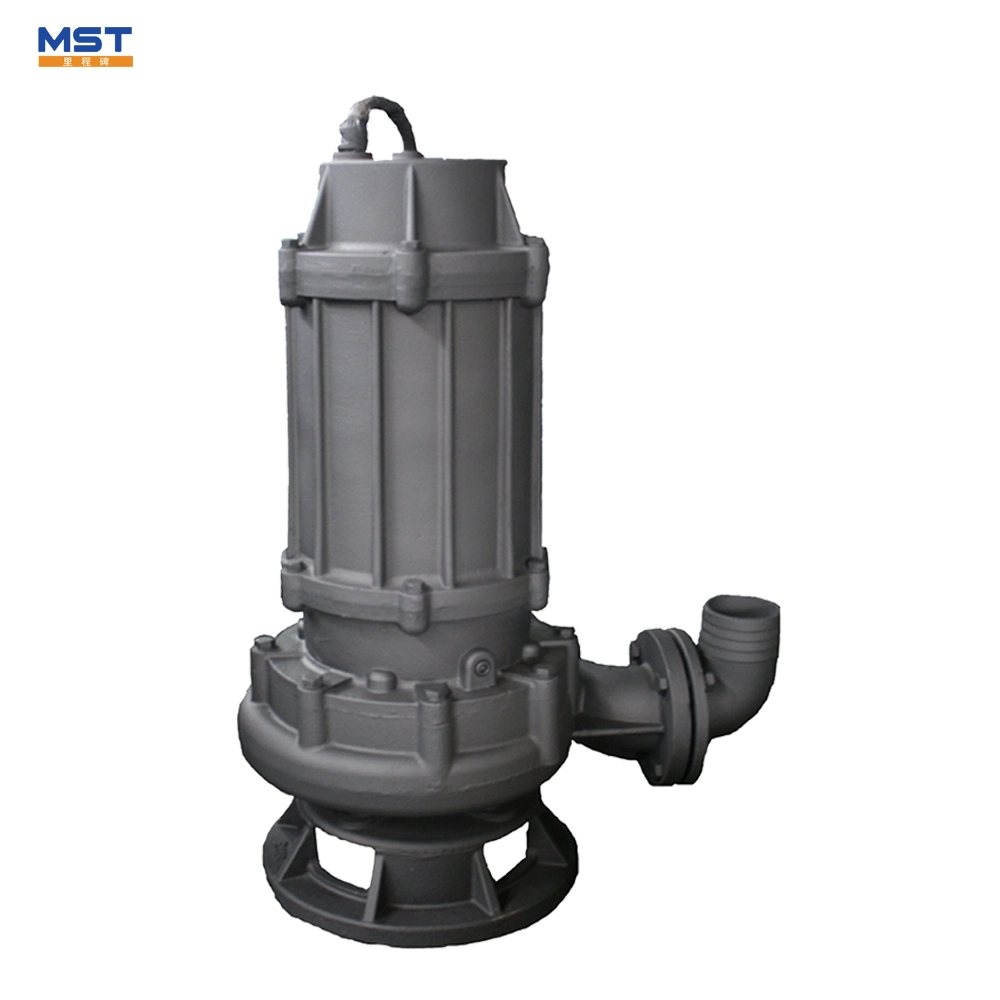 Non-Clogging Submersible Sewage Dirty Waste Water Pump Stainless Steel Sewage Submersible Sludge Pump Wq Submersible Cutter Grinder Pump