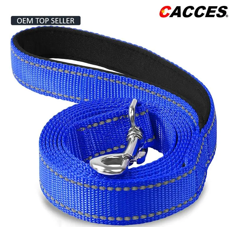 Cacces Original Supply Worldwide Best-Selling Dog Leads Training Lead Leash Custom Eco-Friendly Dog Leash Pet Reflective Leash Dog Leads Rope Soft Padded Handle