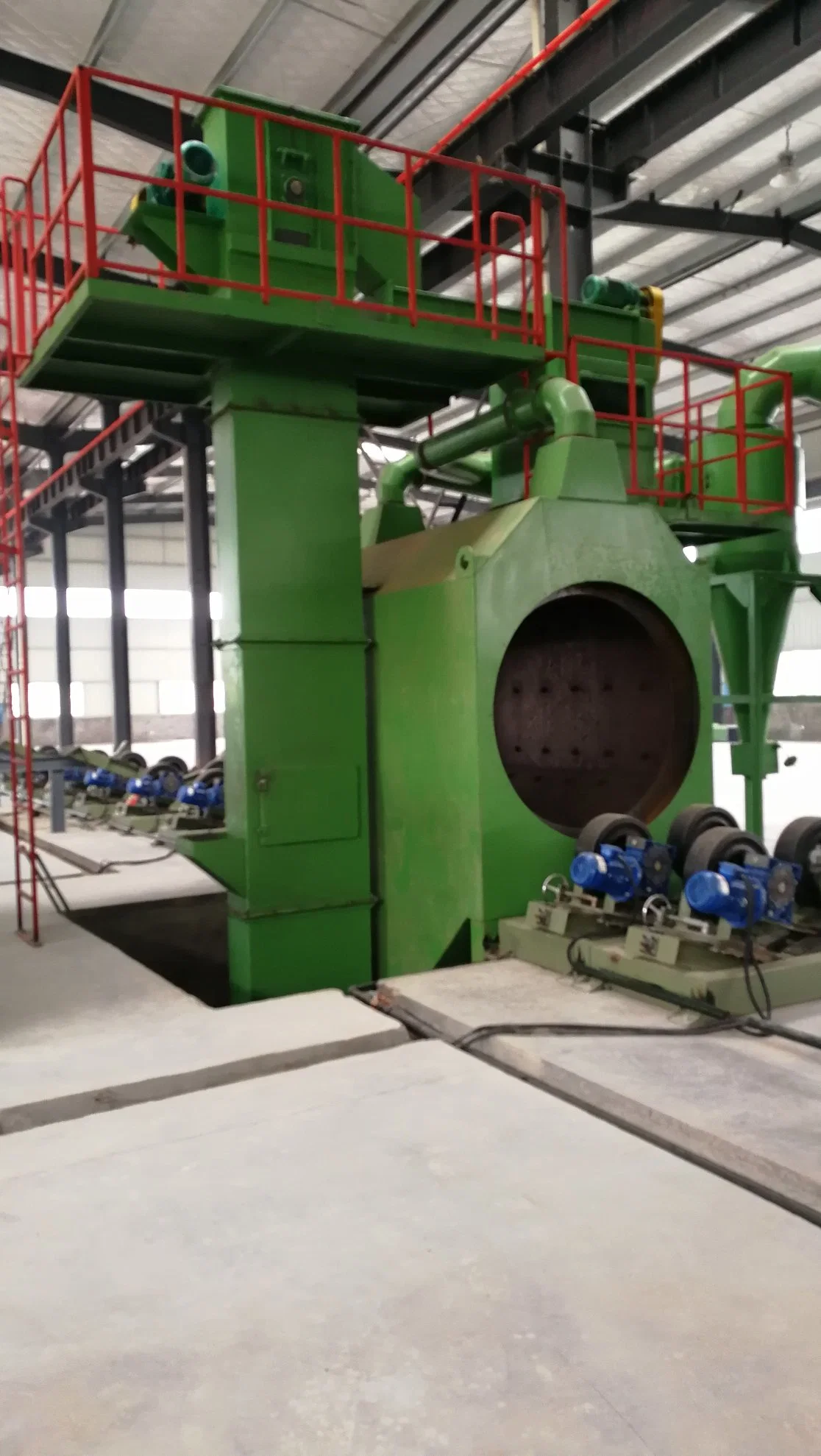 Shot Blasting Rust Removal Epoxy Powder Coating Steel Pipe Anticorrosion Production Line