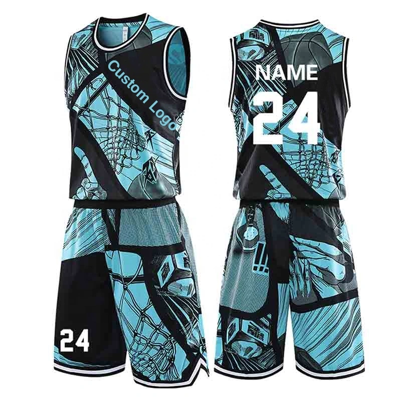 Custom Patterned Basketball Shirt OEM Full Sublimated Basketball Wear