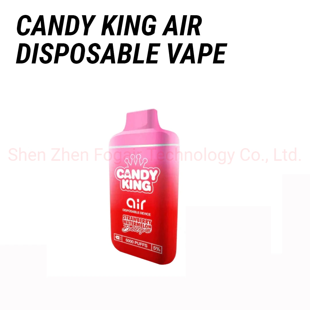 Newest Hotsale Candy King Air Mesh Coil 6000 Puffs Vapes Pod Dual Flavor Disposable/Chargeable Automizer Vape