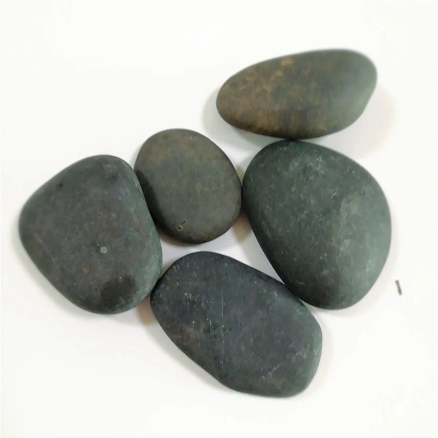 China Mexican Beach Pebbles Unpolished Black Beach Pebbles