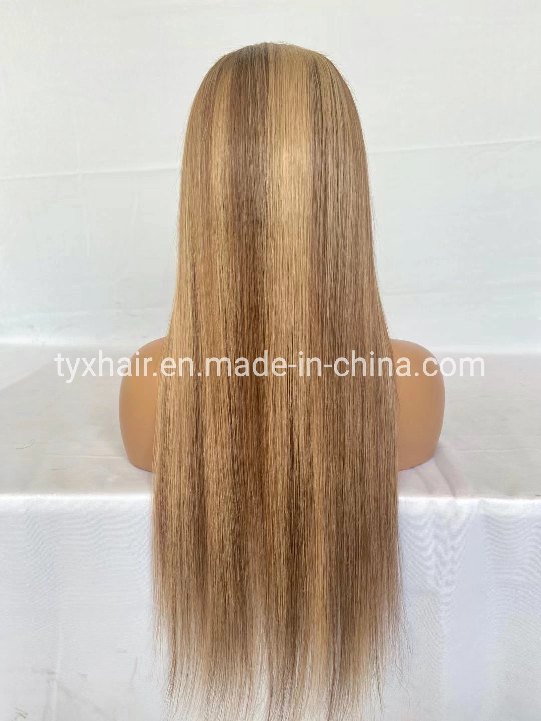 Ombre Highlight HD Lace Front Wigs Human Hair Pre Plucked 150 Density Honey Blonde Straight Human Hair Wigs for Women Soft Transparent Frontal Wig Colored