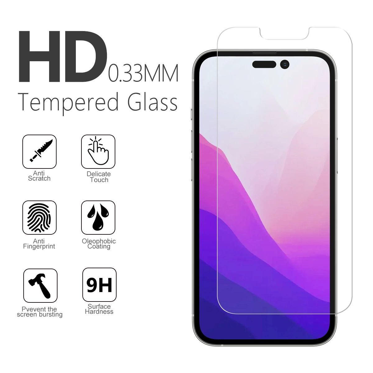 China Supplier Wholesale/Supplier Full Coverage Galaxy Anti-Scratch Anti-Fingerprint Protective Film Mobile Phone Screen Guard Tempered Glass Tablet PC Screen Protector