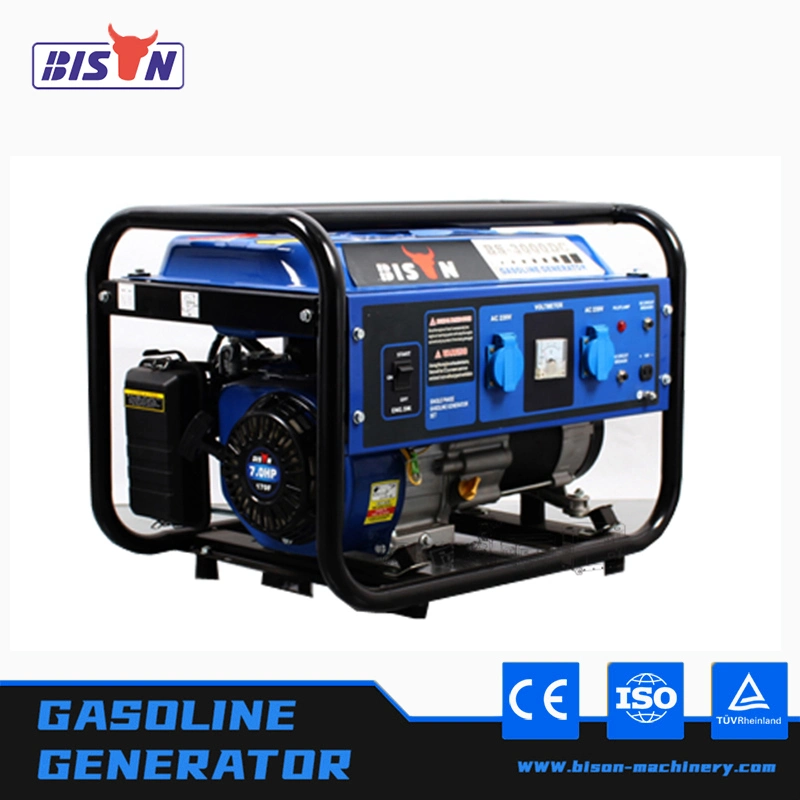 Bison Gasoline Gas 3kw 3000W 220V Single Phase 3kVA Portable Petrol Generator Price