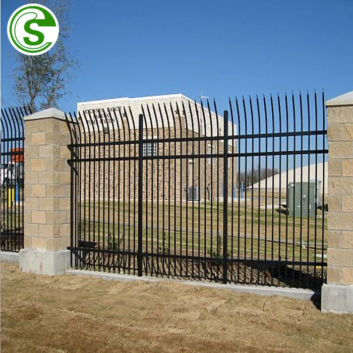 Australia Standard Steel Tubular Fence Spear Top Fencing Panel