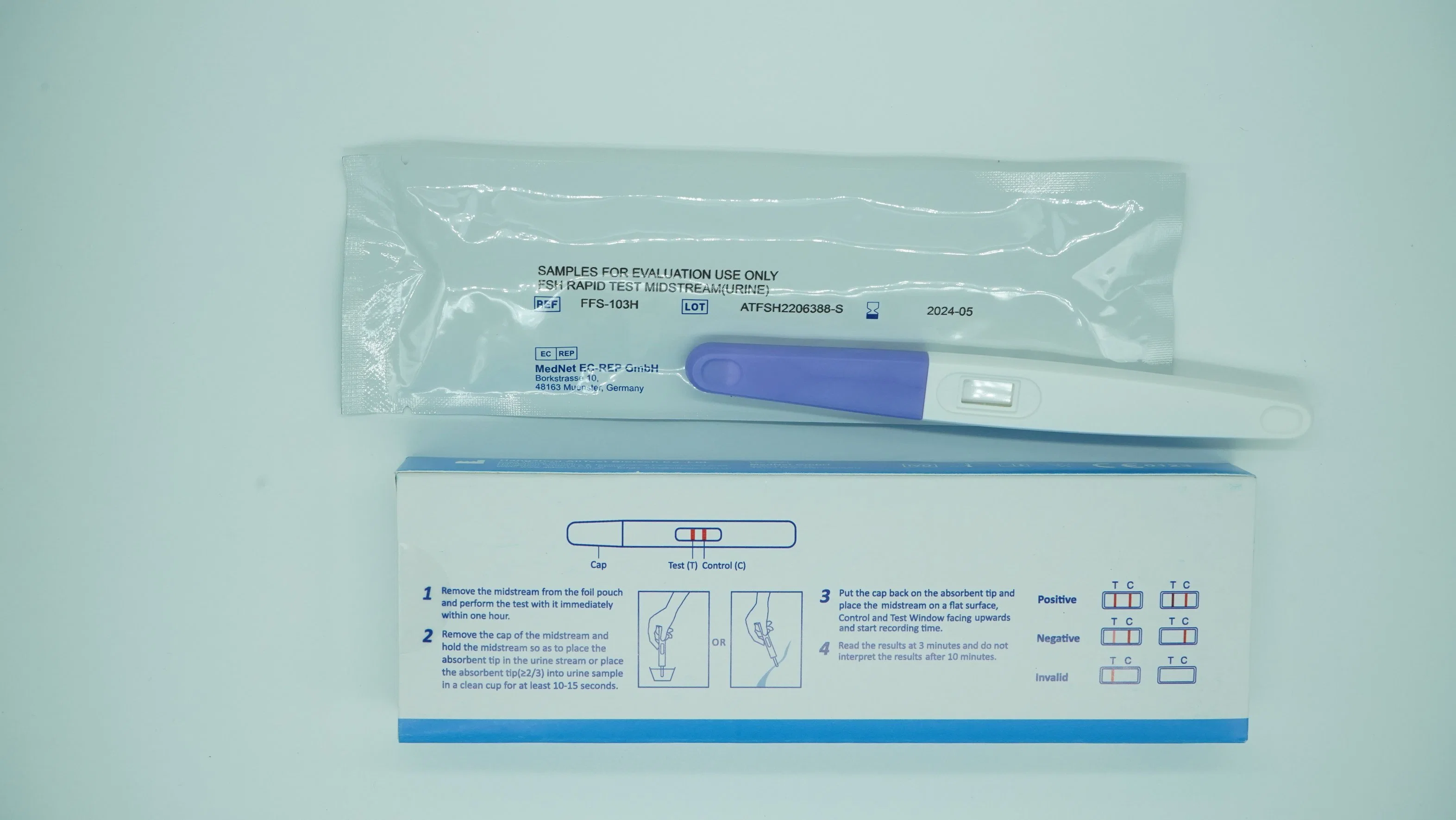 Woman Home Use Follicle Stimulating Hormone Fsh Rapid Test Midstream for Self-Testing