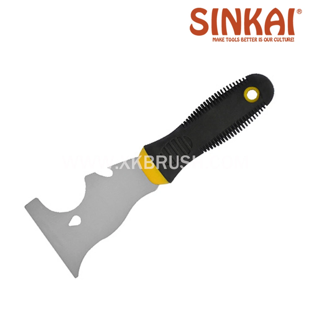 Professional Wooden Handle Flexible Blade Carbon Steel Putty Knife in Painting