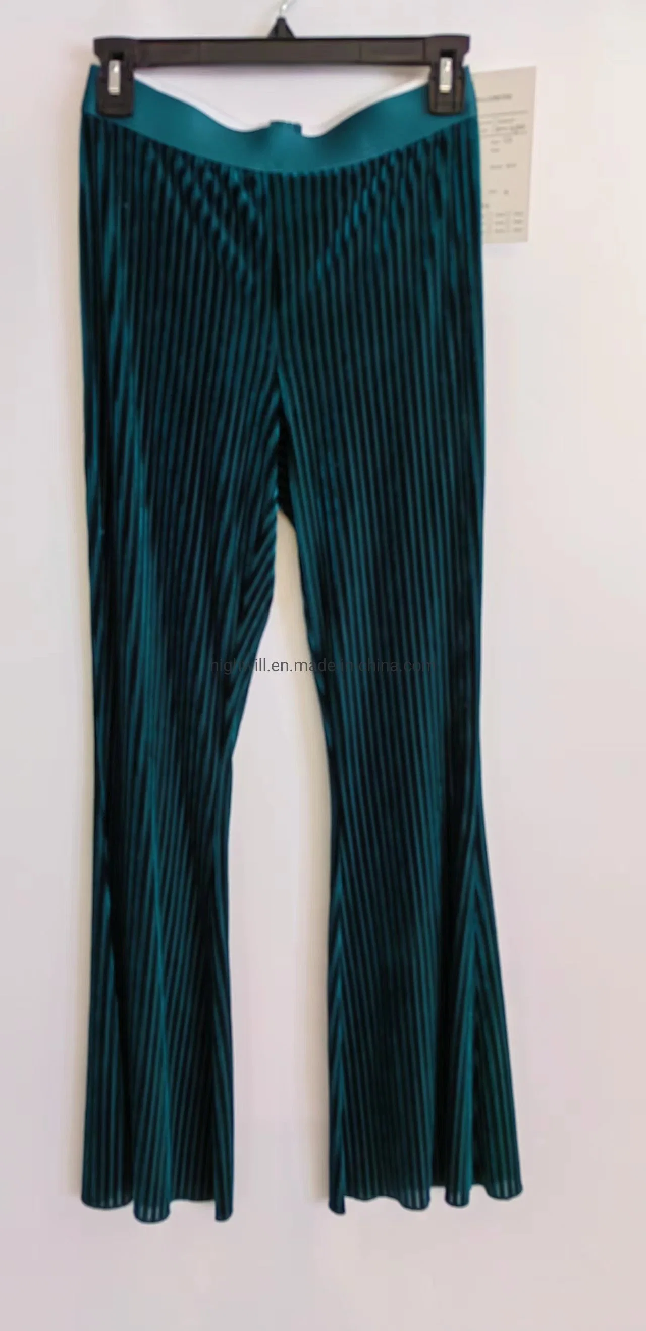 Flare Pant with Exposure Dtm Soft Elastic and Lettuce at Leg Opening