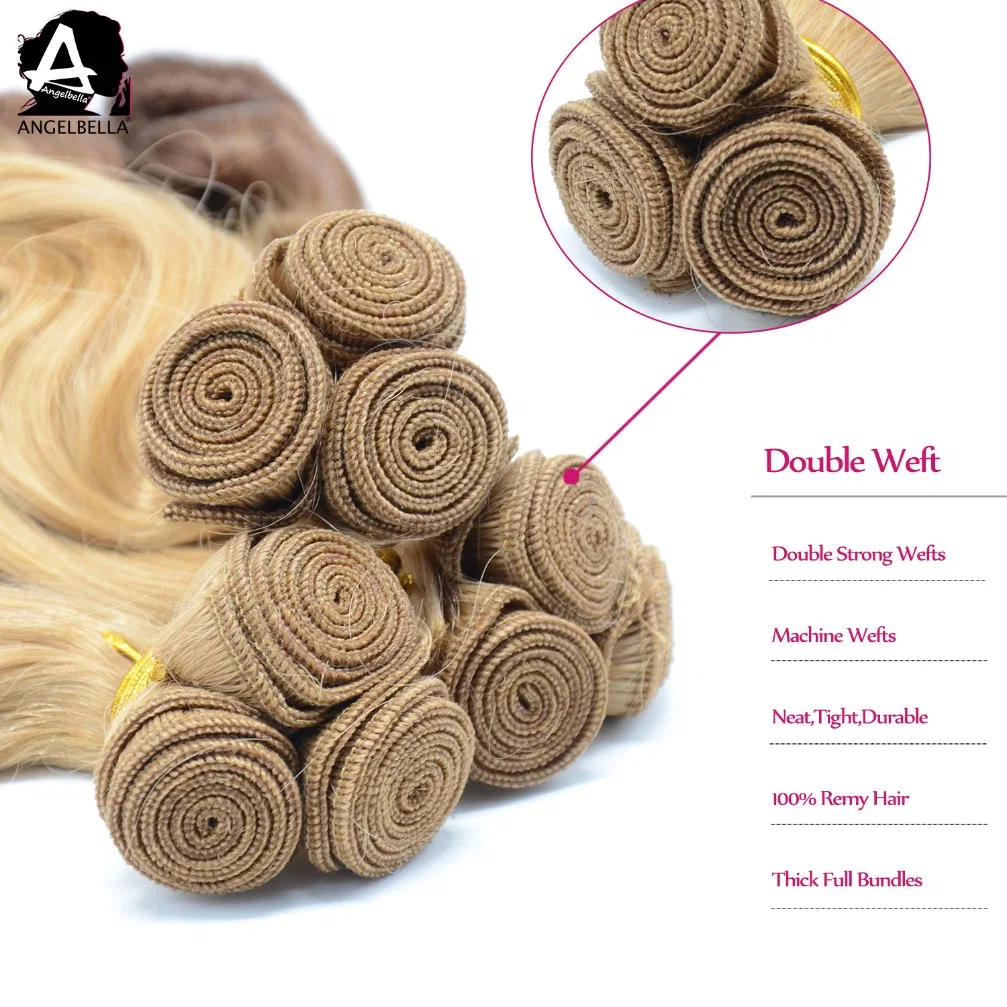 Angelbella New Arrived Ombre Brazilian 4# 27# Hair Loose Wave Funmi Remy Hair Weaving