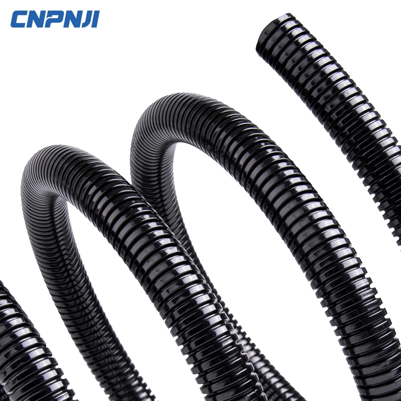 PP PE PA Electrical Wire Cable Protection Tube Spiral Wrap Conduit Corrugated Wire Hose