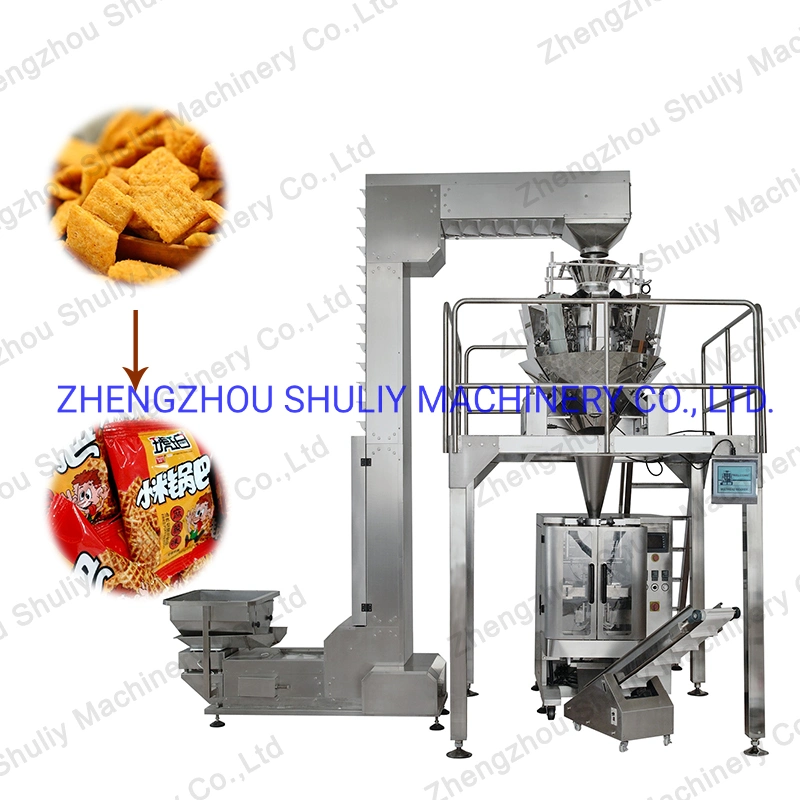 Full Automatic Frozen Fries and Potato Chips Processing Line Milk Powder Electronic Scale Packaging Machine