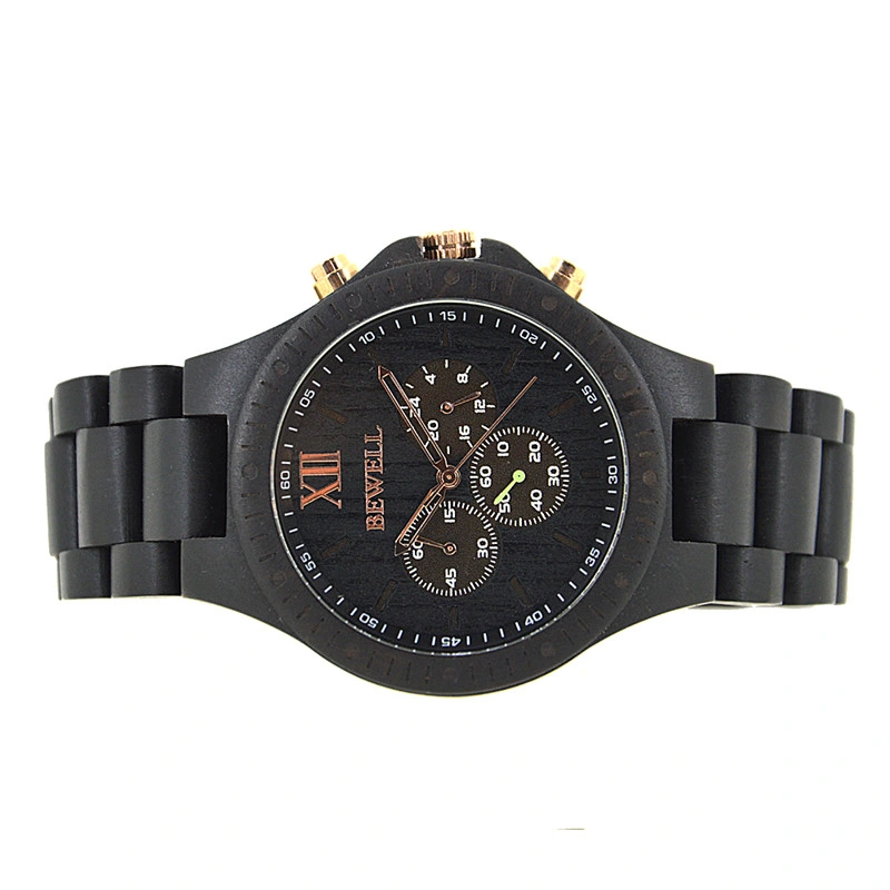 Latest Design Factory Directly Supply Stock Fast Delivery Luxury Gift Wooden 3ATM Waterproof Wooden Quartz Watch for Men