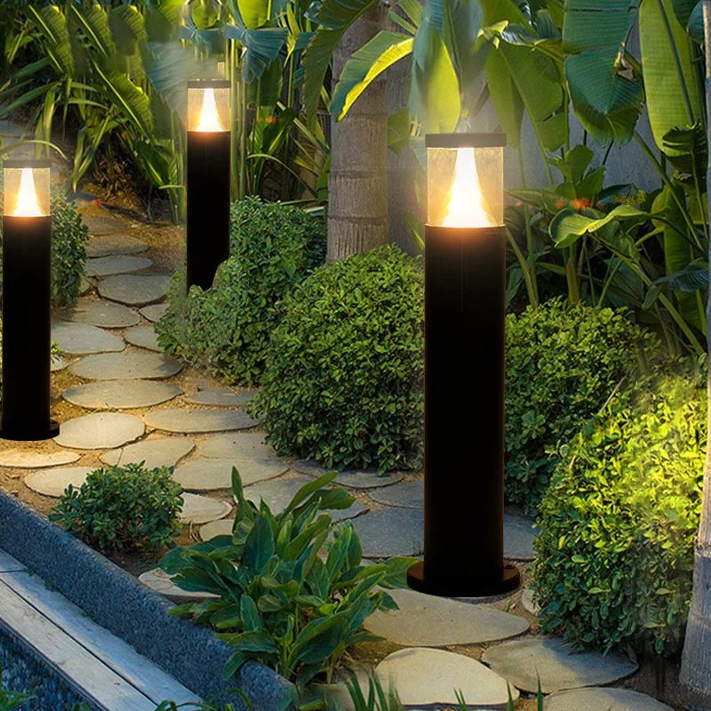 IP65 Waterproof Patio Driveway Courtyard Aluminum PC Bollard Light