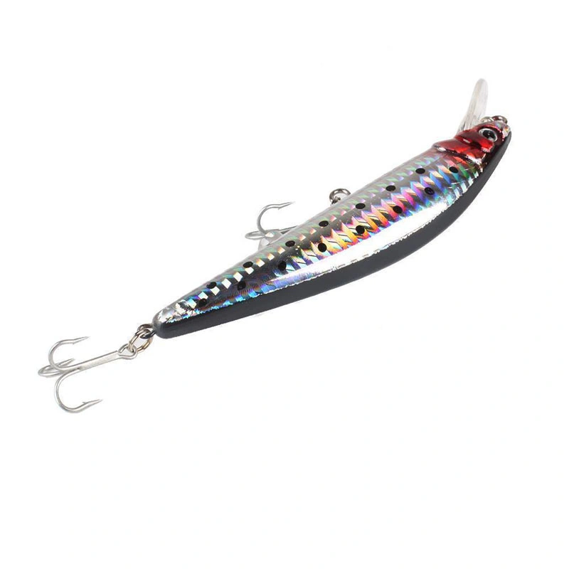 Electric Life-Like Vibrate Fishing USB Rechargeable Flashing LED Twitching Lure