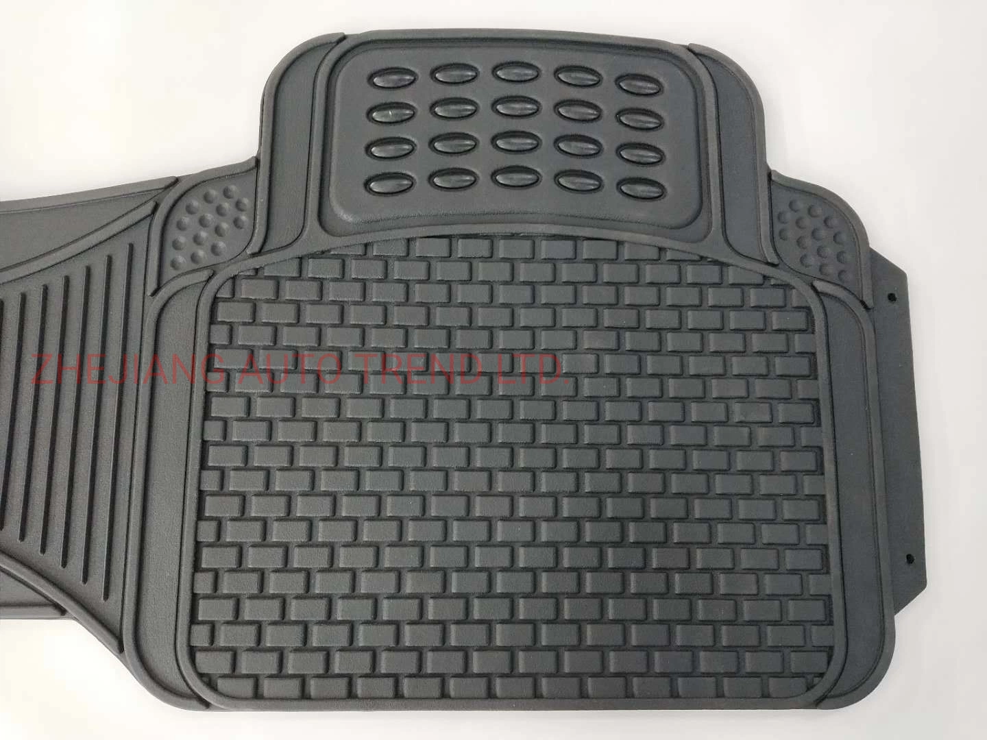 Full Set 3PCS Universal Rubber PVC Car Mat