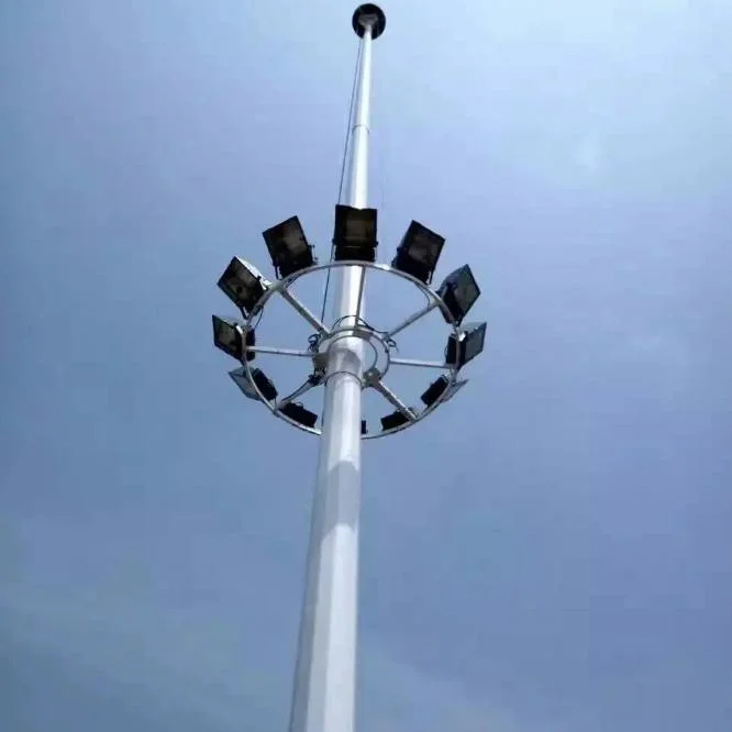 160km/H Windbeständig achteckig 12-Polygonal 20m 25m 30m 35m 40m Lichtmast Für Hohen Mast