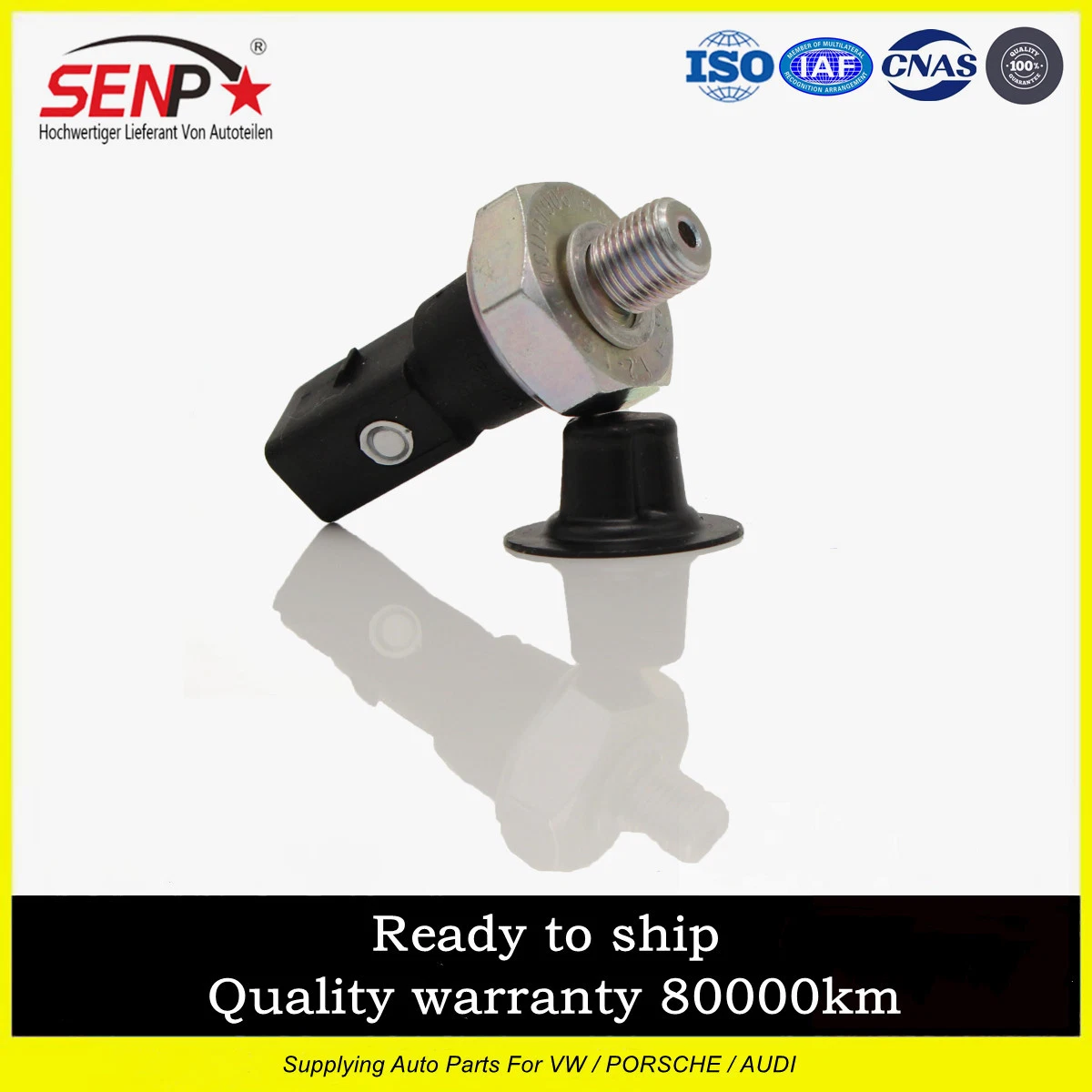 Sensor de pressão do óleo 06D919081B Sensor automático genuíno Senp para VW Kettle Passat Jetta Audi A6 TT 2.0/2.5/3.2L Hot Sale Alemanha Sensores automáticos do veículo 06D919081