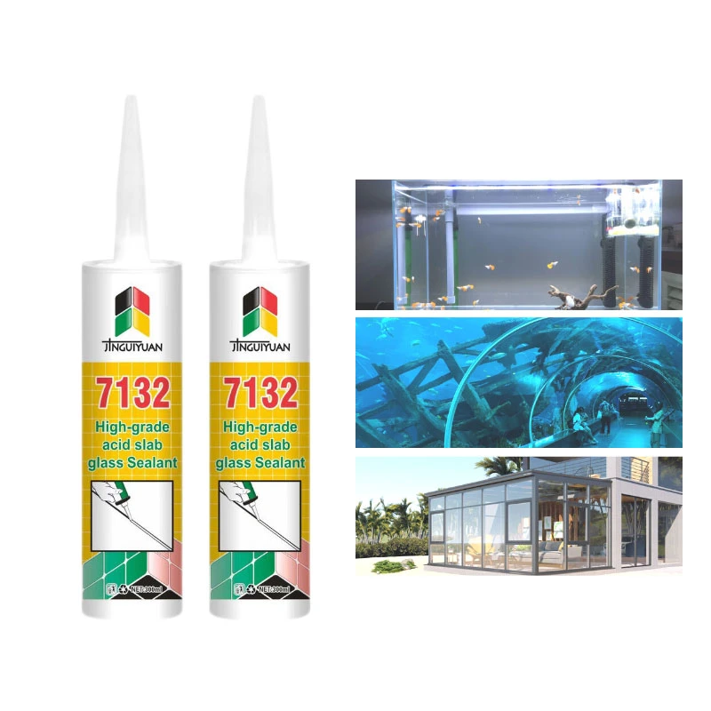 Sellador de silicona transparente Caulk Acetoxy Cure