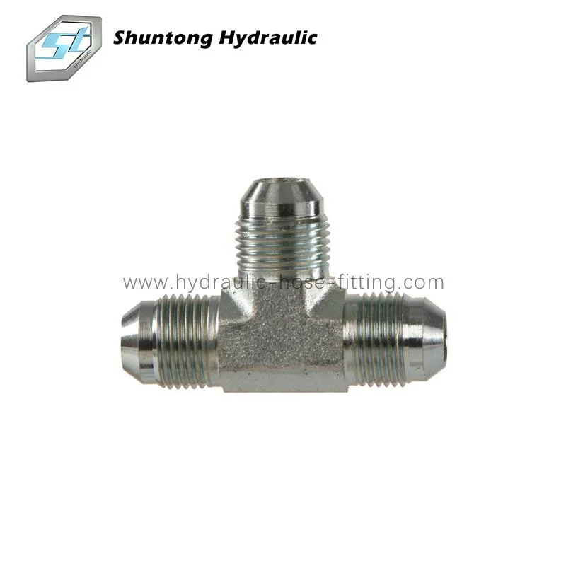 JIS Metric Male 60&deg; Cone Female 60&deg; Seat Run Tee Hose Adapter