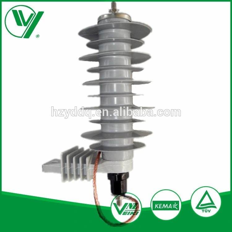 Subestación de 500kv 9kv a 33kv compuesto de polímero tipo desviador de la sobretensión